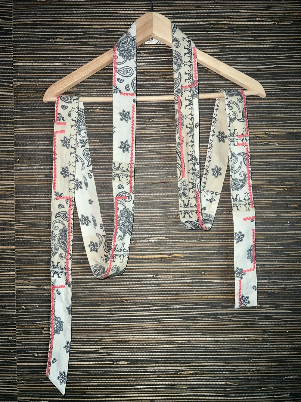 Free People Bandana Stitched Wrap Belt O/S Boho Sash western